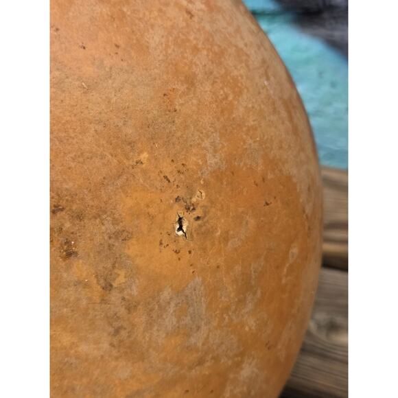 Native American Hand Etched Gourd Signed Southwest Art Design 1988 15"x8½" EUC - Picture 14 of 16